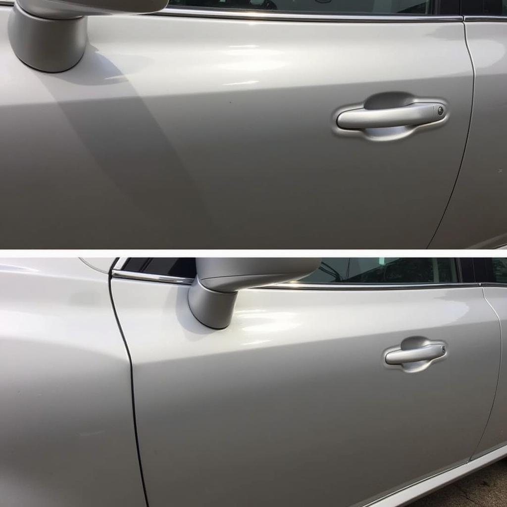 Repaired Car Door After Dent Removal