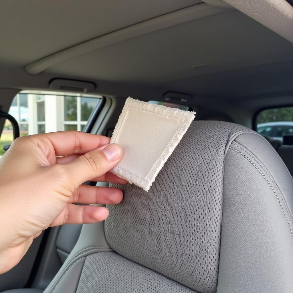 Repairing a Rip in Car Roof Upholstery