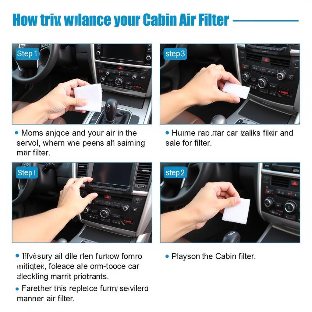 Replacing a Car Cabin Air Filter