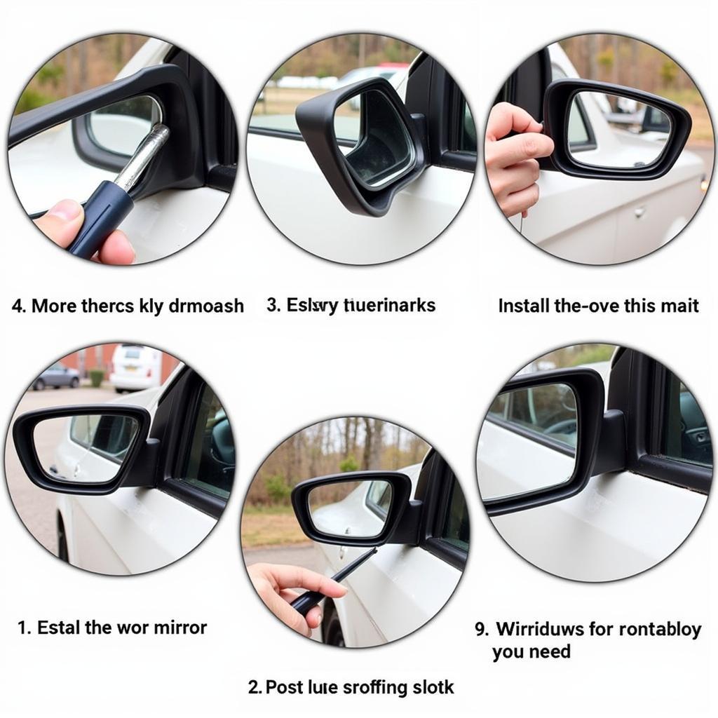 Replacing Car Visor Mirror Cover