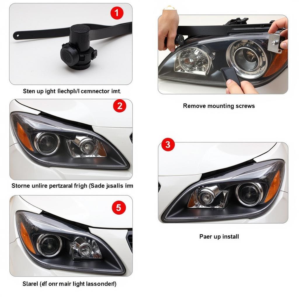 Replacing a Car Headlight Assembly