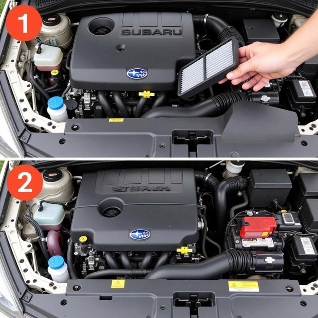 Replacing Subaru Air Filter