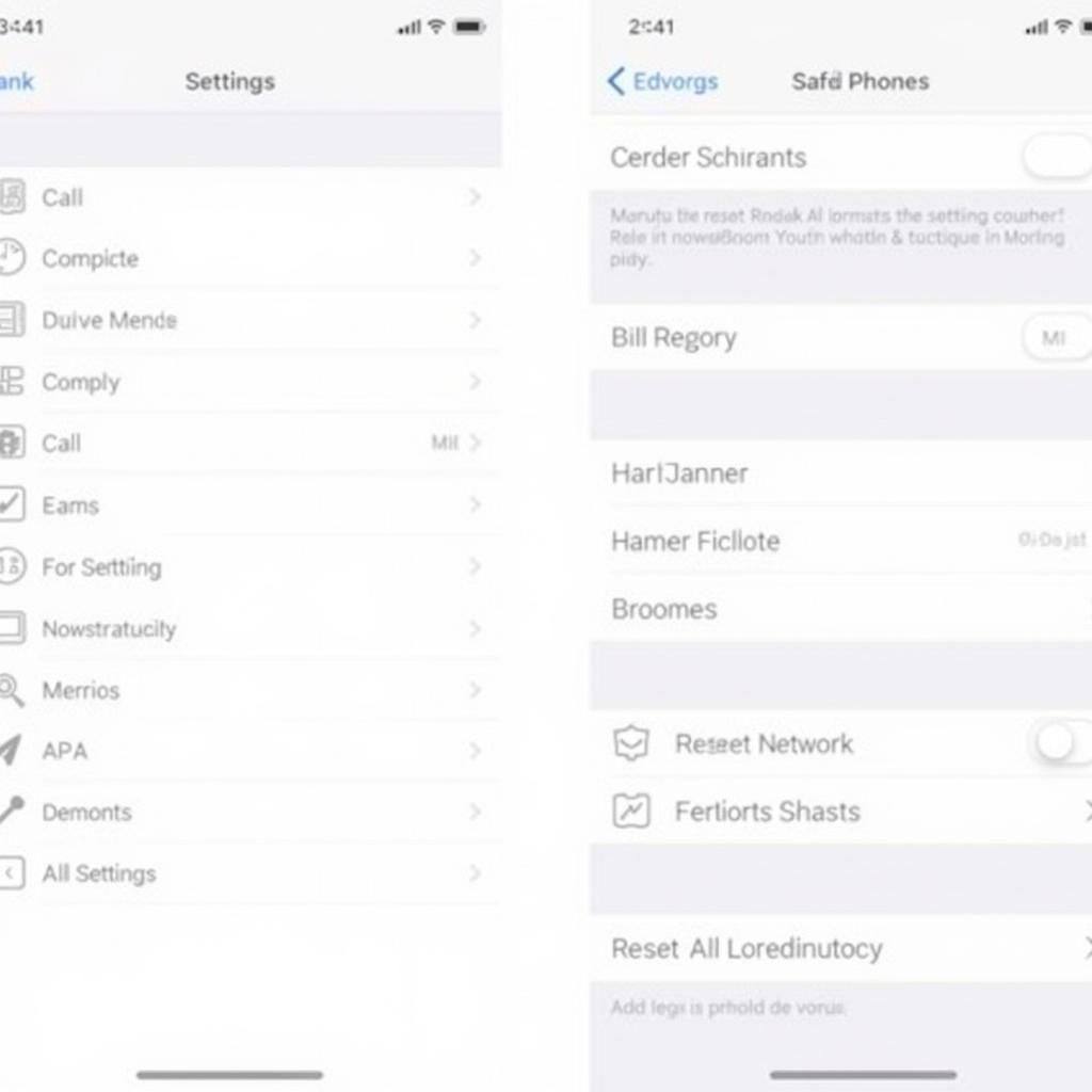 Resetting iPhone Network Settings