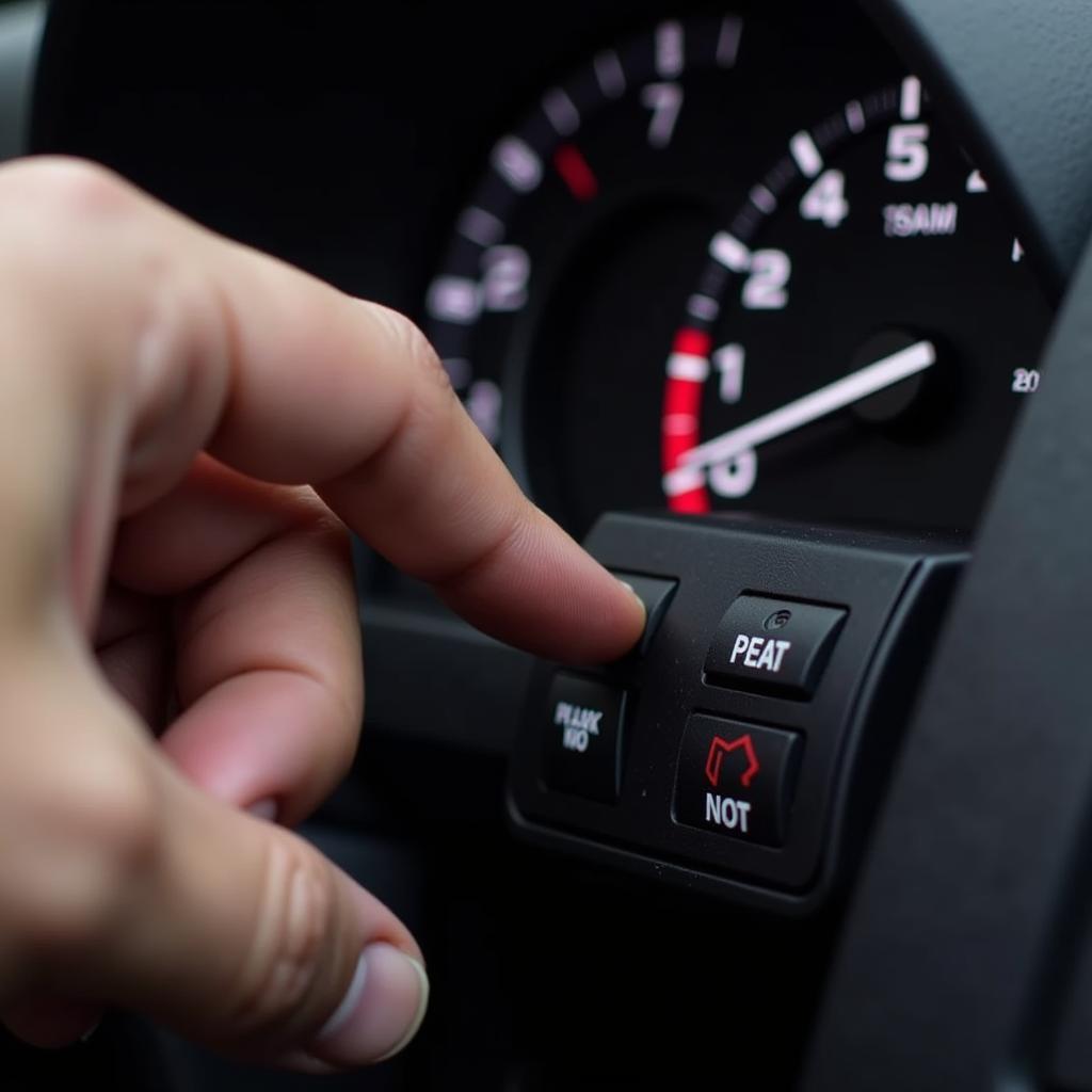 Resetting the Oil Maintenance Required Light Using Dashboard Buttons