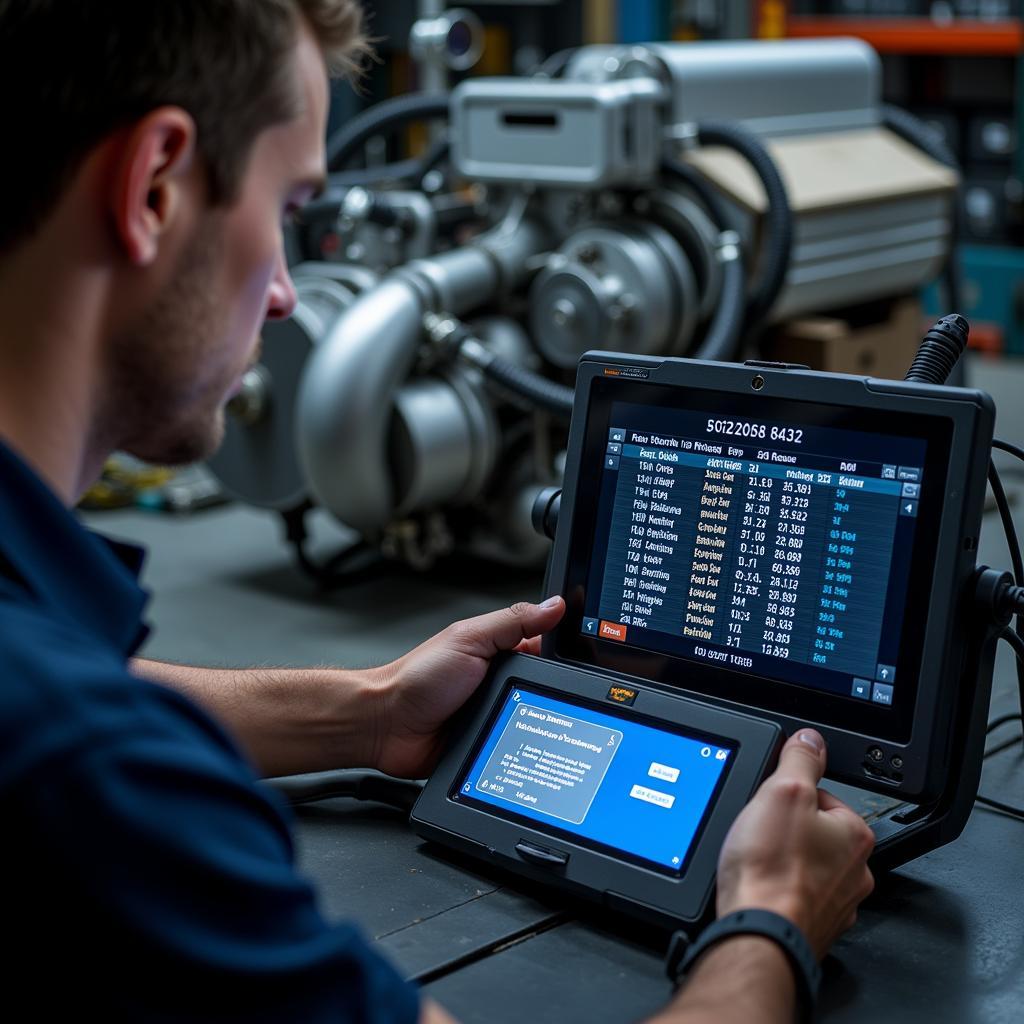 Using Diagnostic Tools on a Rolls Royce Engine