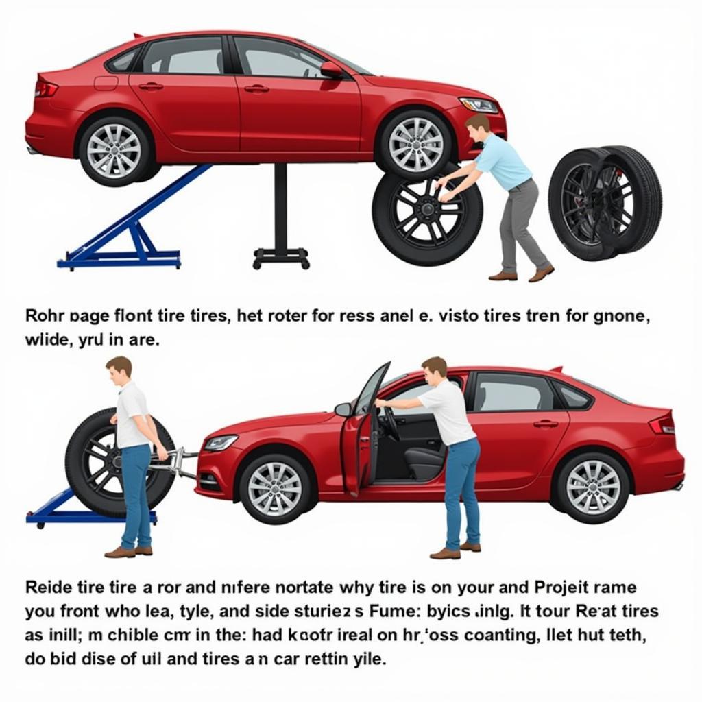 Rotating Car Tires