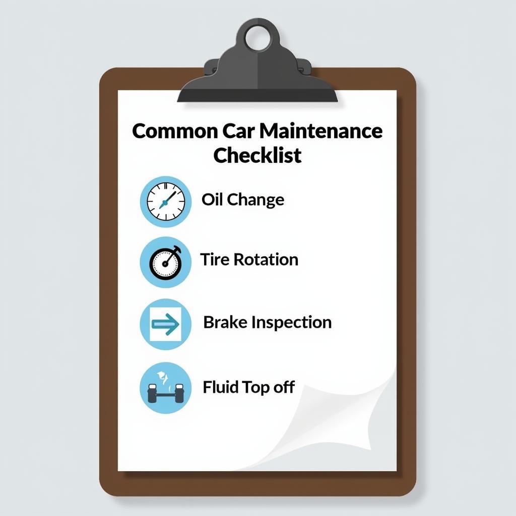 Routine Car Maintenance Checklist Image