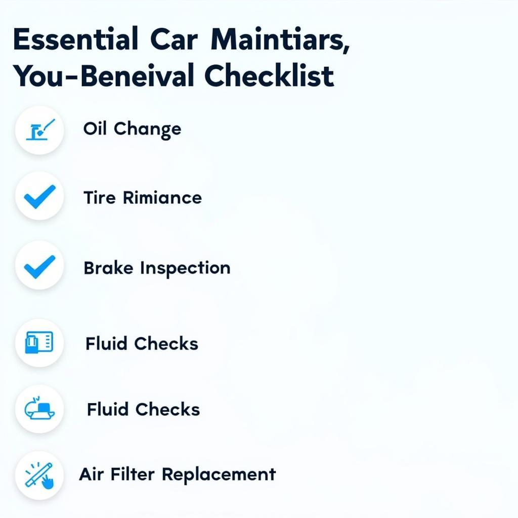 Routine Car Maintenance Checklist