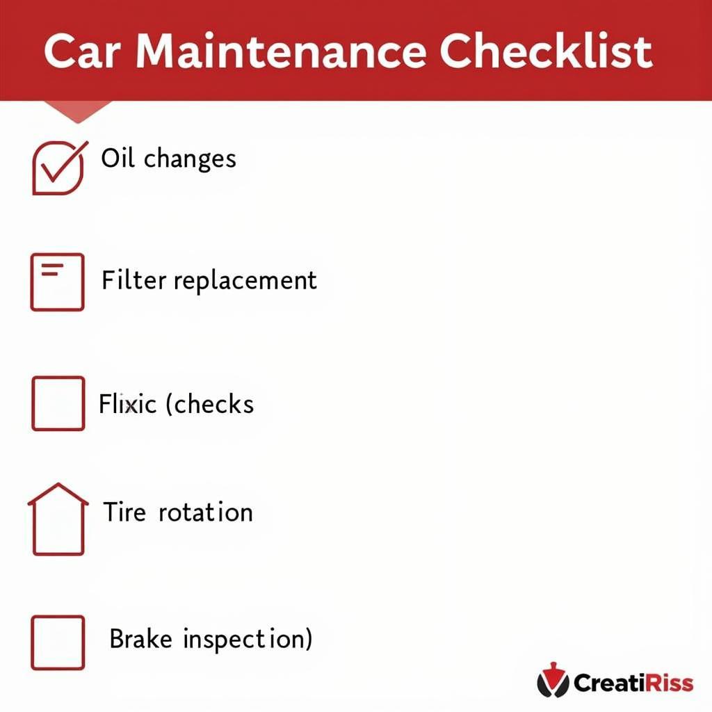 Routine Car Maintenance Checklist