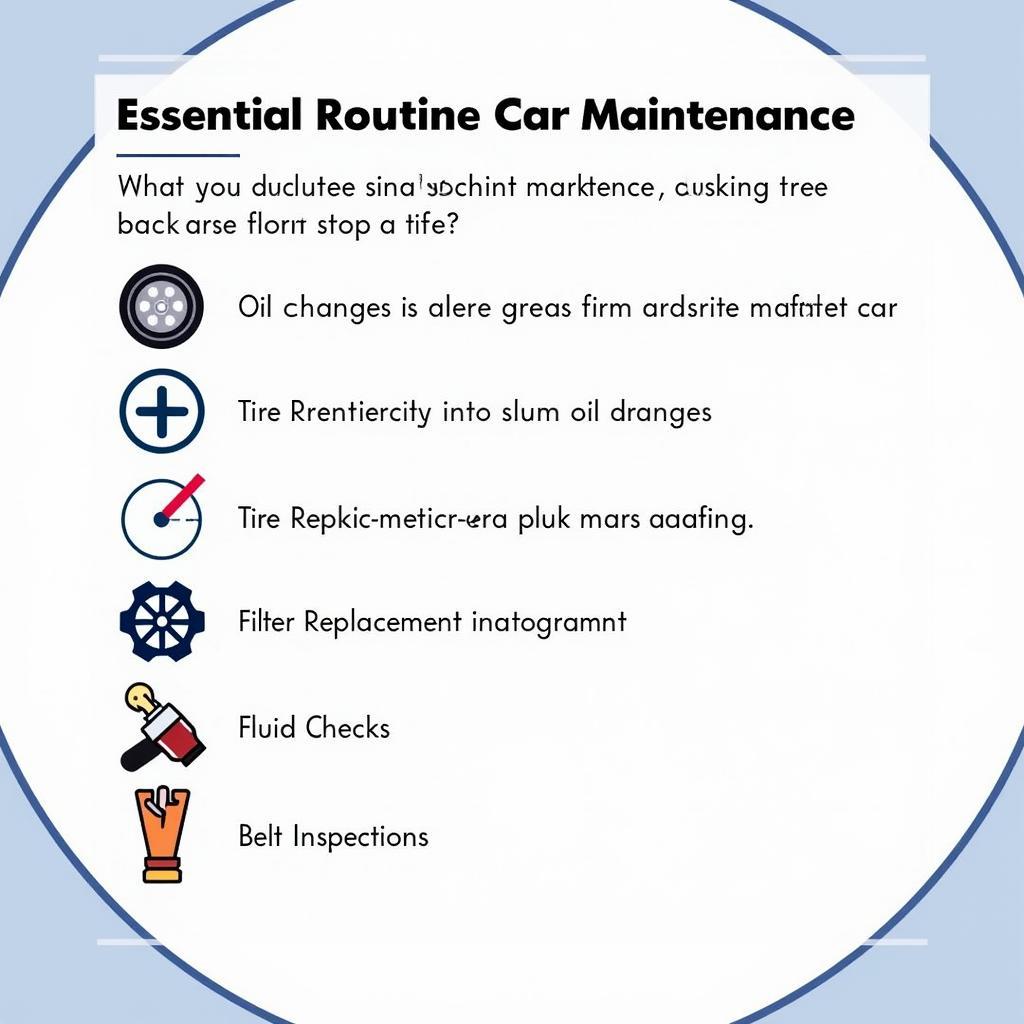 Routine Car Maintenance Checklist