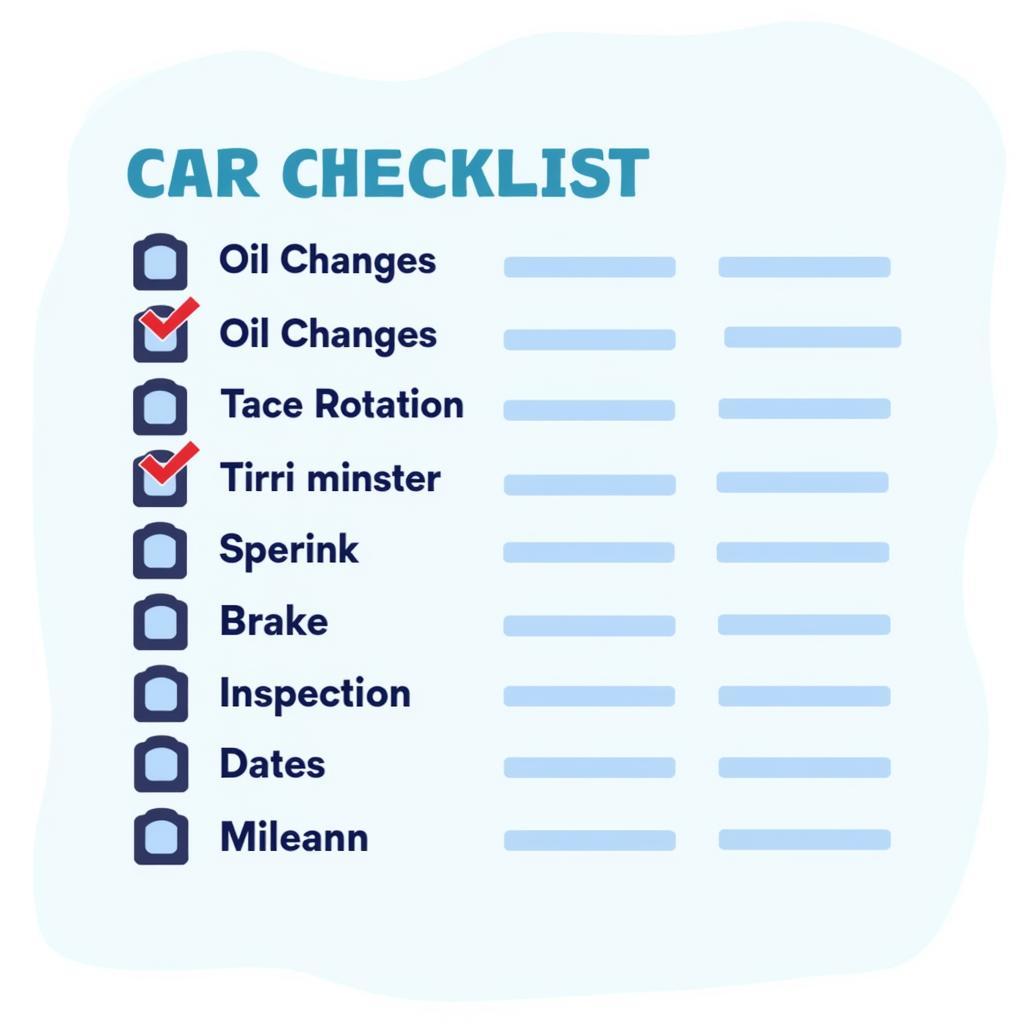 Routine Car Maintenance Checklist