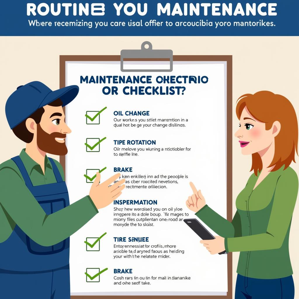 Routine Car Maintenance Checklist