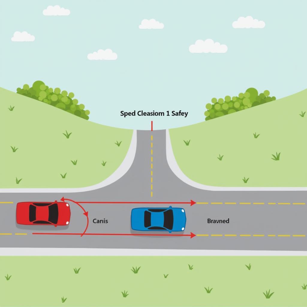 Safe Driving on a Banked Curve