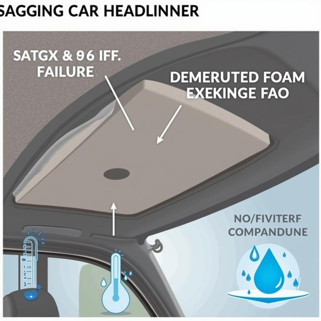 Sagging Car Headliner Causes