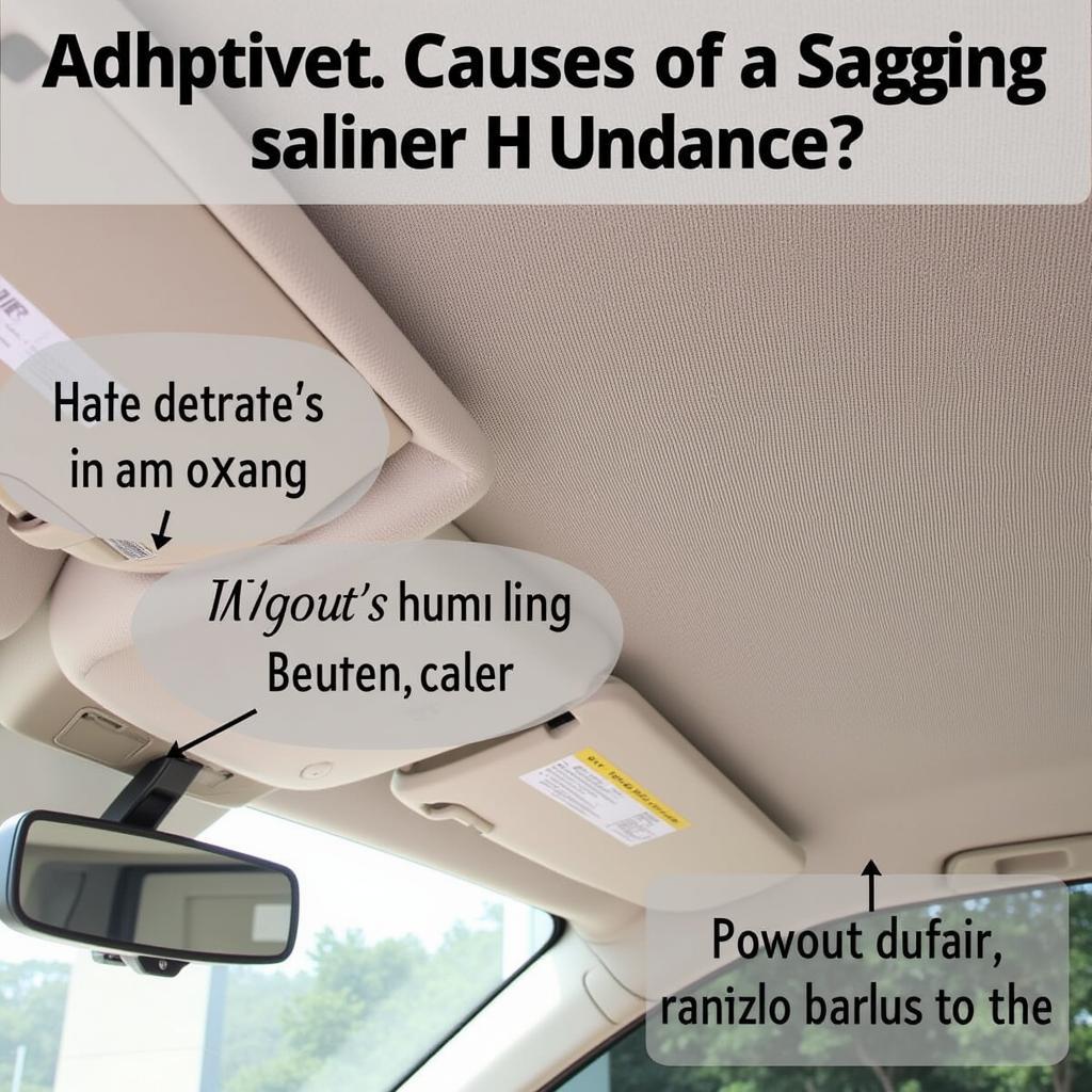 Sagging Car Headliner Common Causes