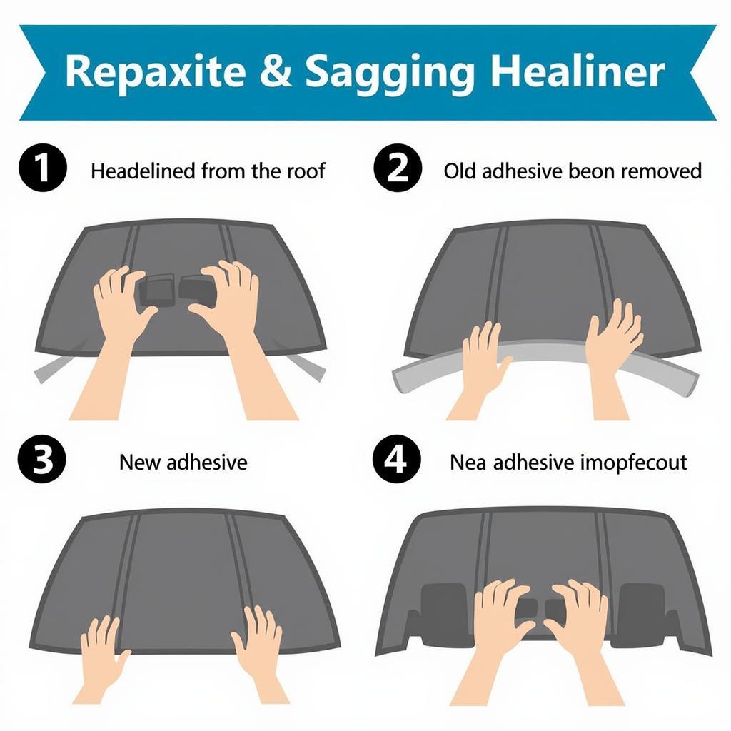 Sagging Headliner Repair Process