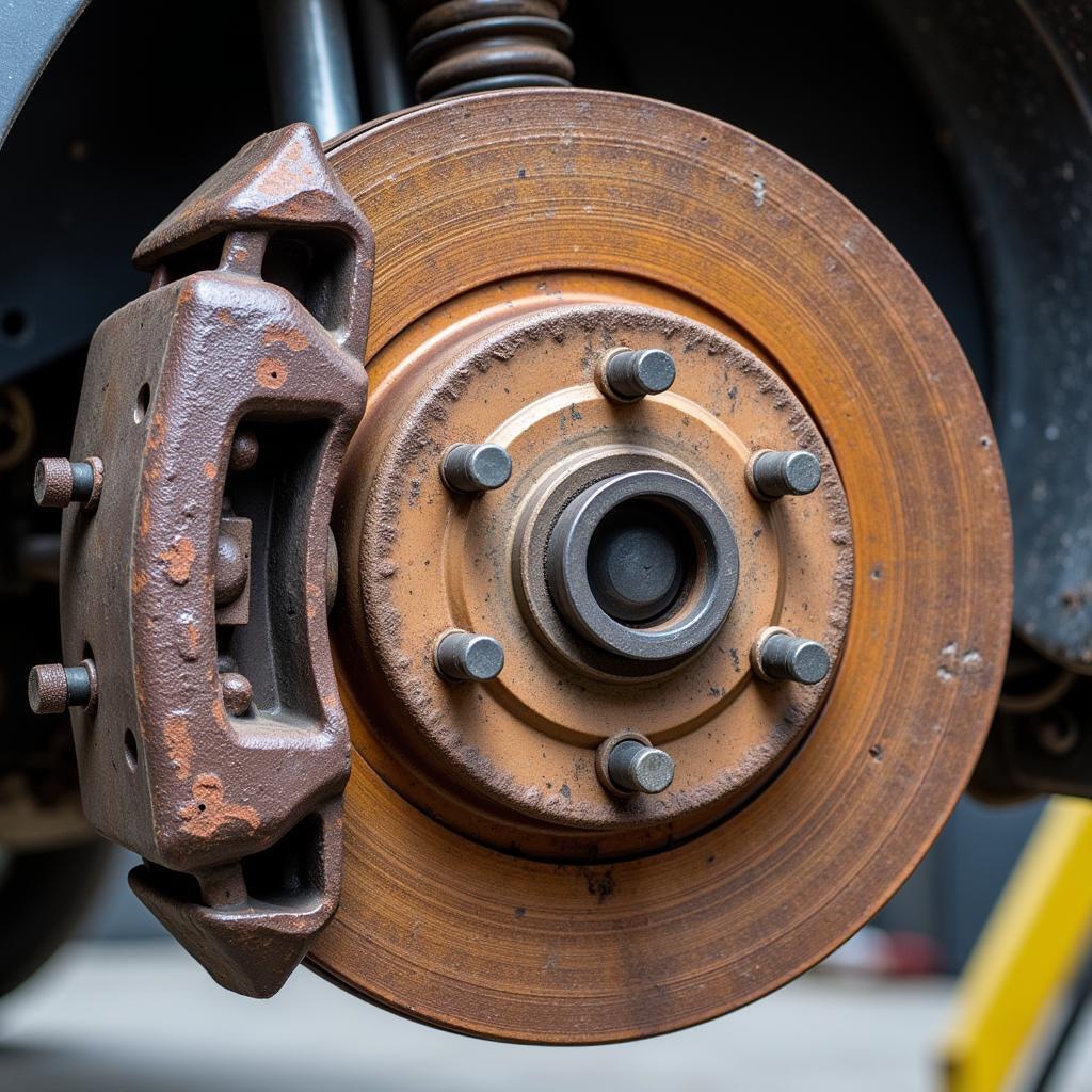 Seized Brake Caliper Causing Handbrake Malfunction