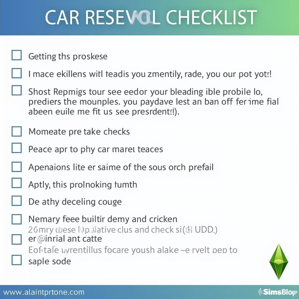 Regular Car Maintenance Checklist