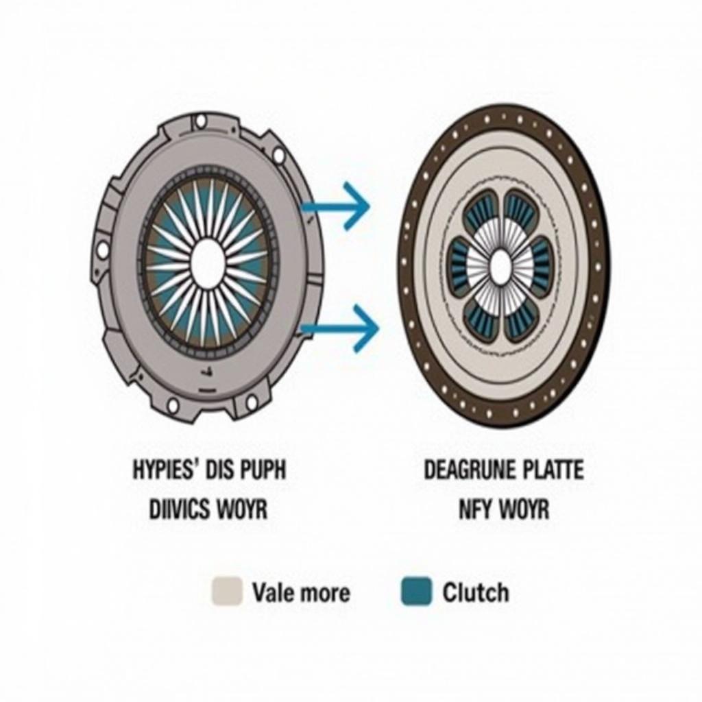 Slipping Clutch Diagram Showing Worn Friction Material