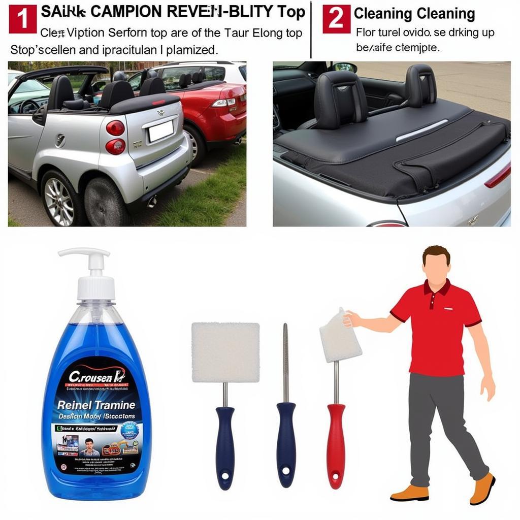 Cleaning a Smart Car Convertible Top Fabric