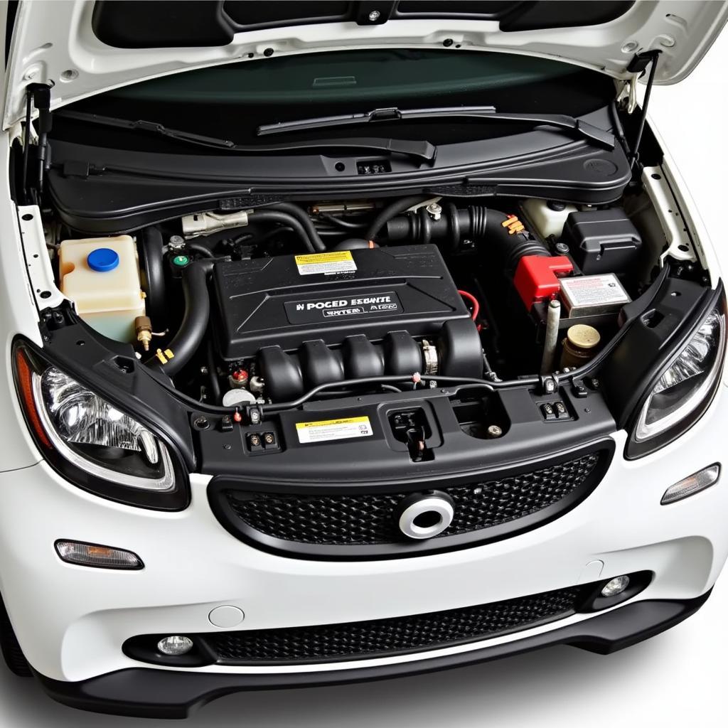 Smart Car Engine Compartment: Identifying Key Components