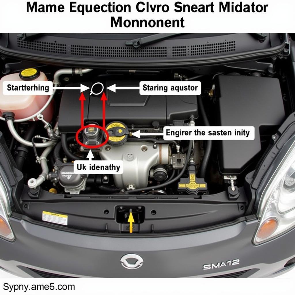 Locating the Starter Motor in a Smart Car