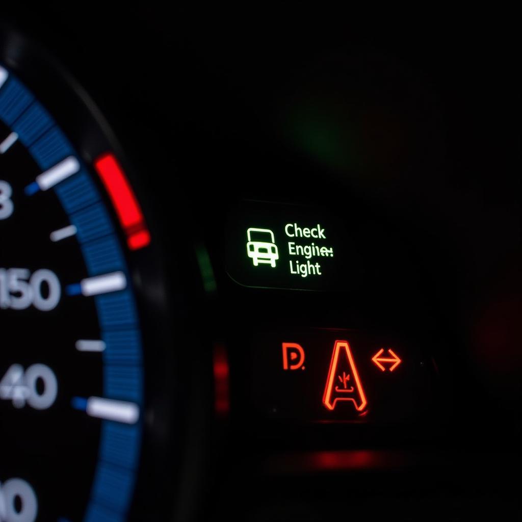 Smart Car Transmission Warning Lights on Dashboard