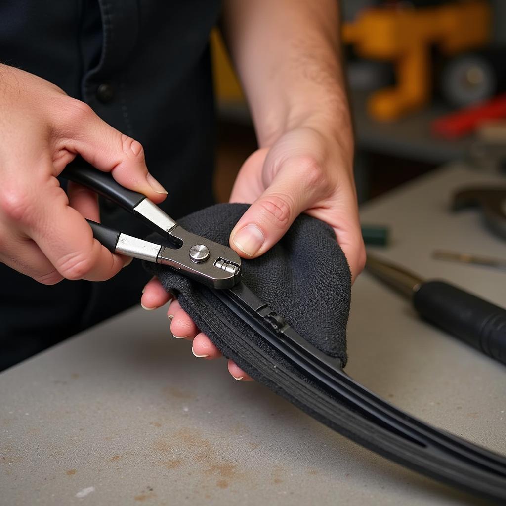 Straightening a Bent Wiper Arm