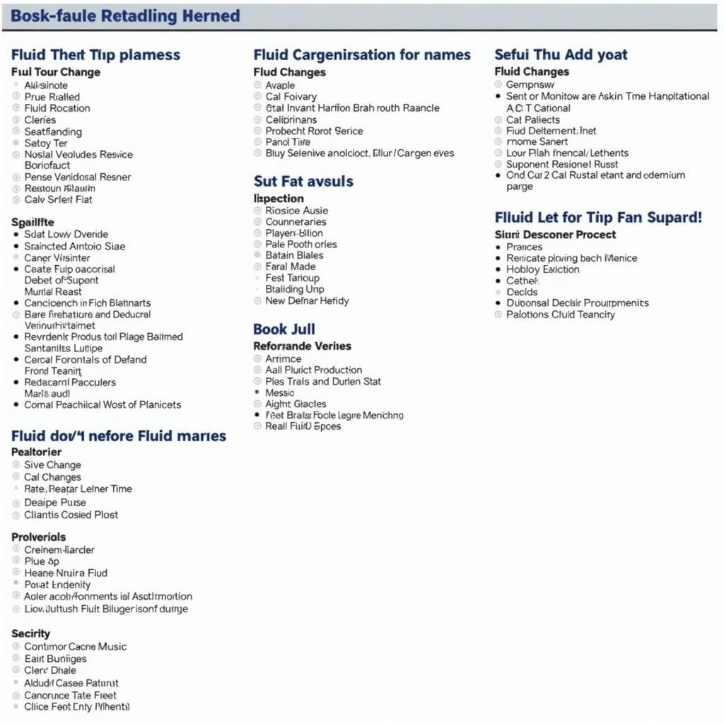 Subaru CVT Maintenance Schedule Example