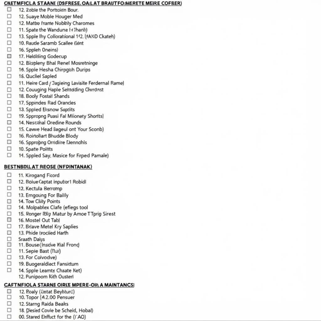 Comprehensive Maintenance Checklist for a 2014 Subaru Forester