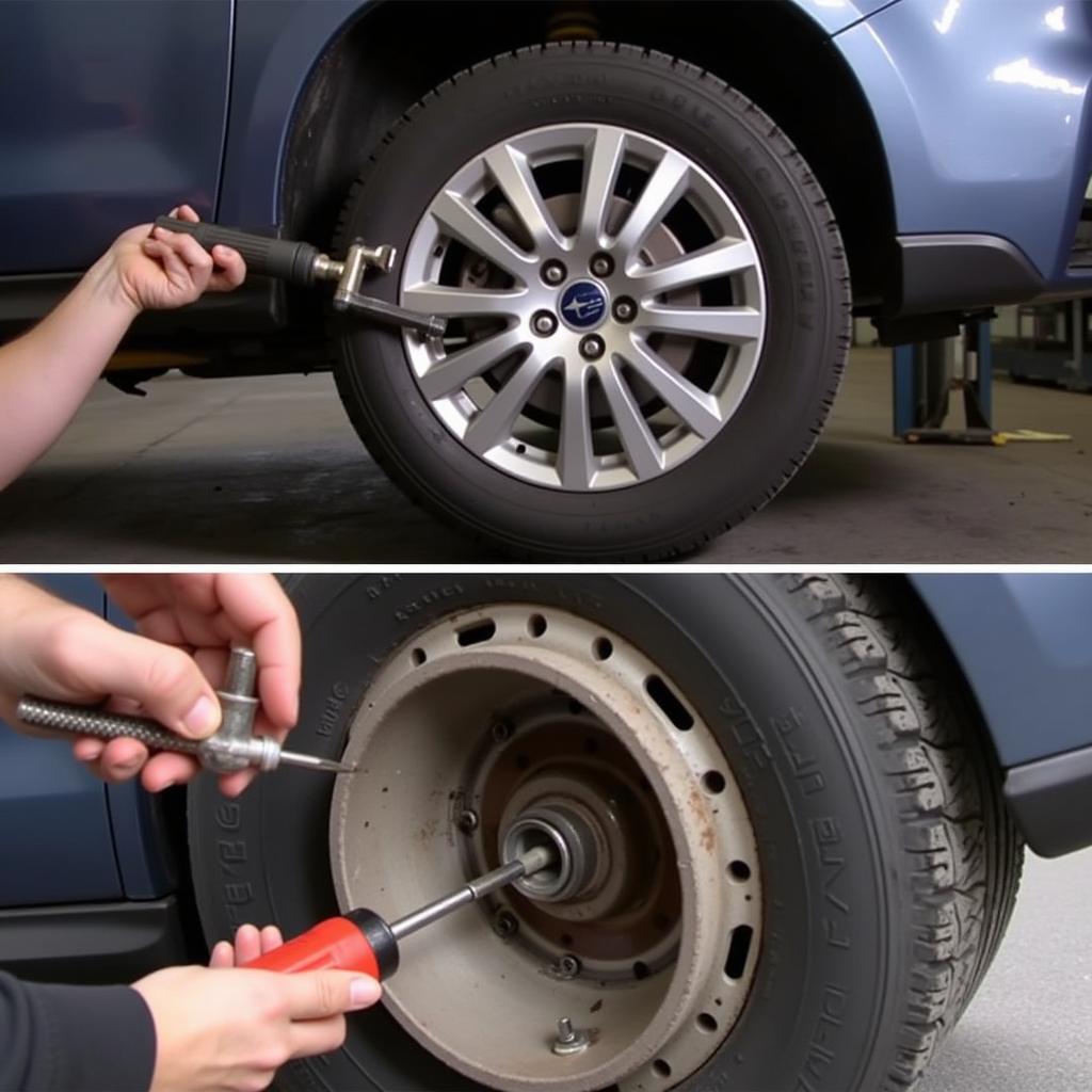 Checking Wheel Bearings on a 2014 Subaru Forester