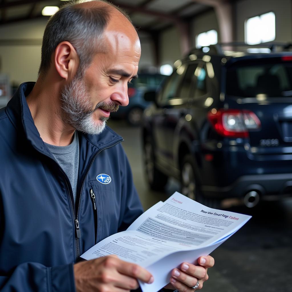 Subaru Maintenance Cover Explained