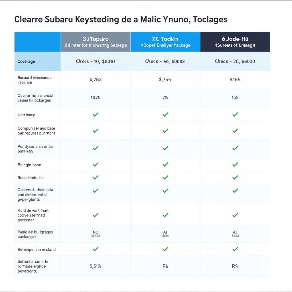 Comparing Different Subaru Maintenance Packages