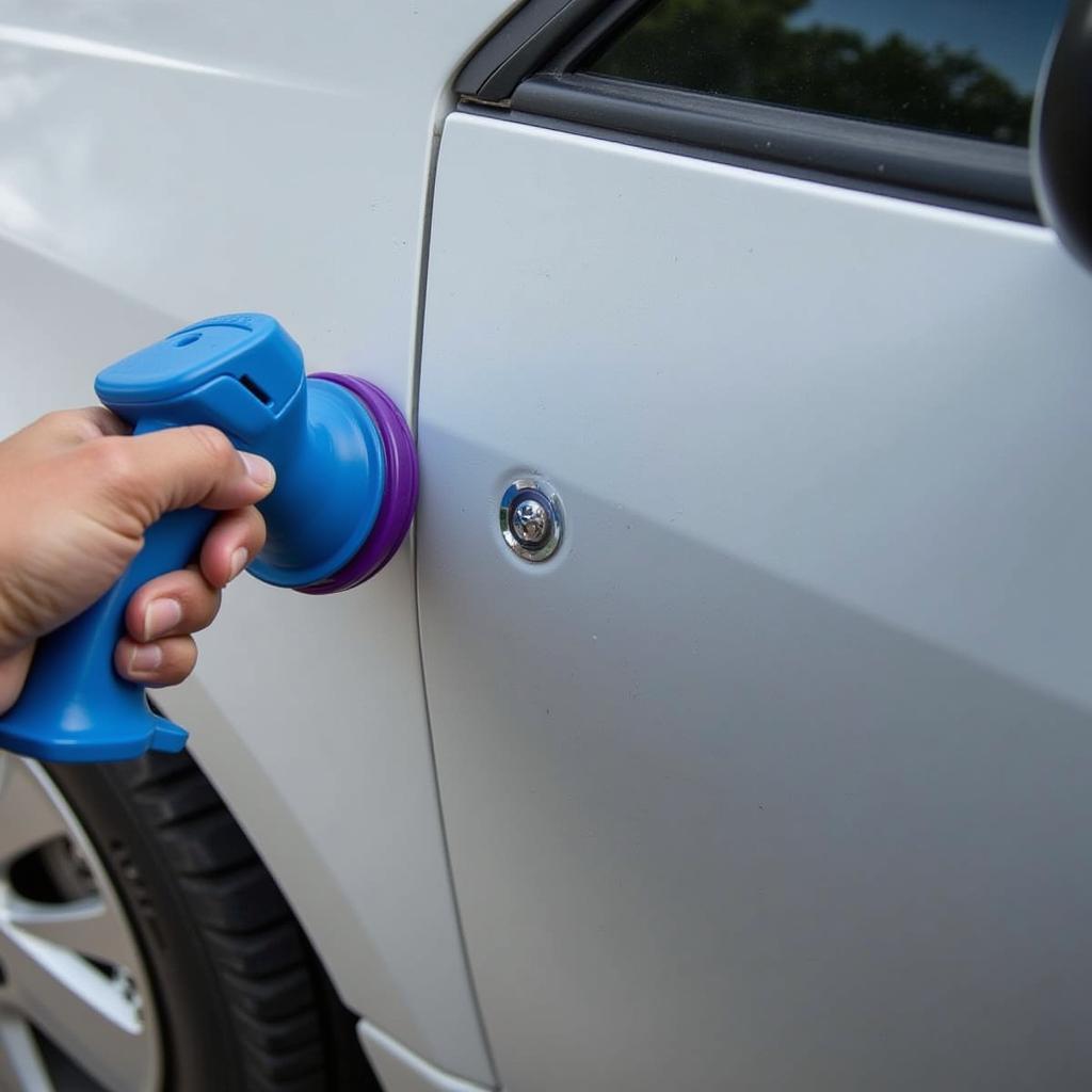 Suction Cup Failing to Repair Hail Dent