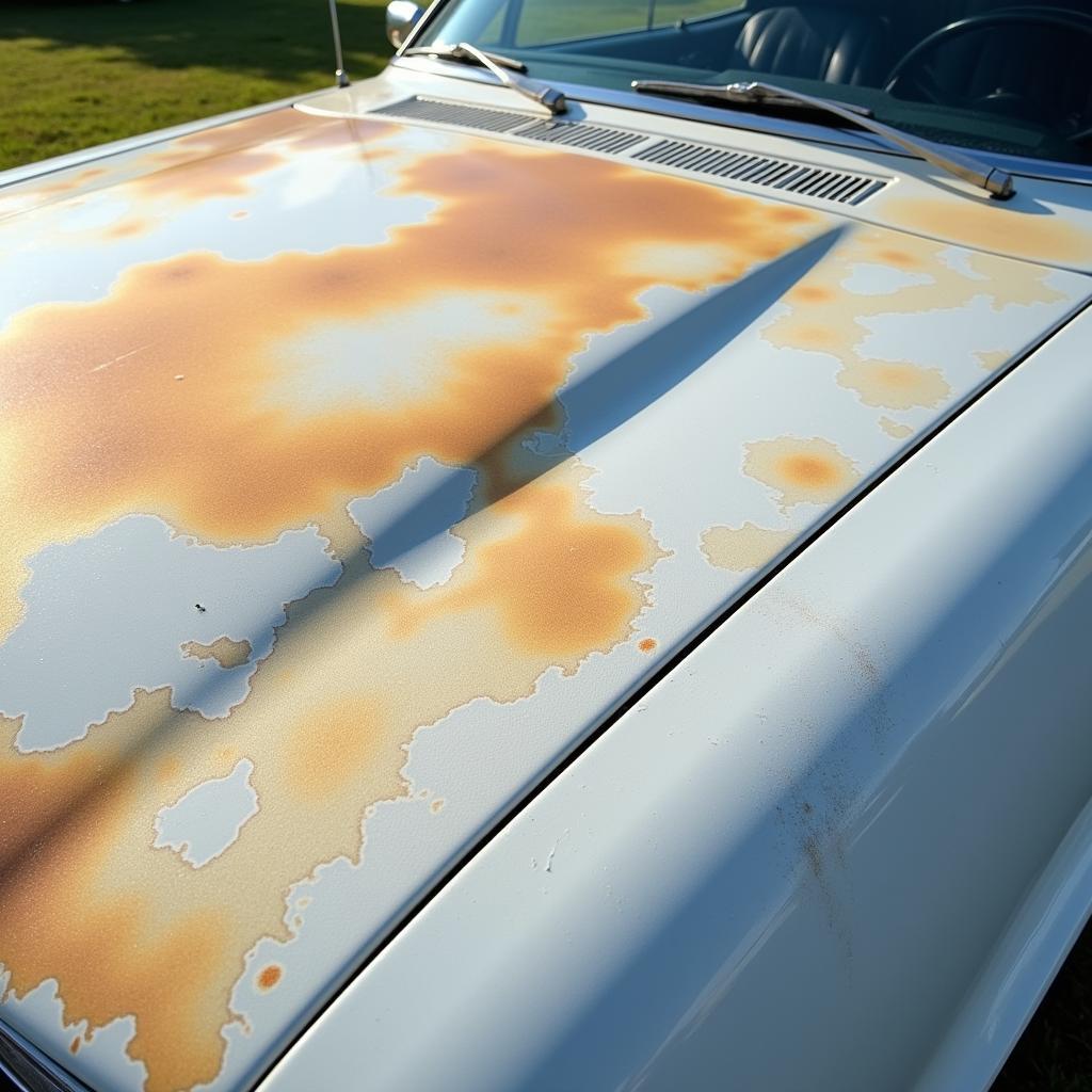 Sun Damaged Car Paint Fading