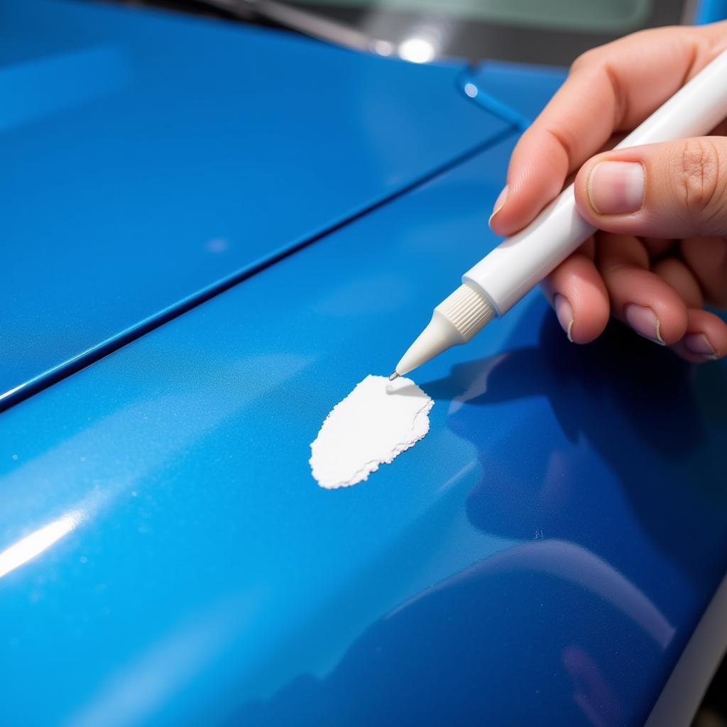 Repairing a Superficial Car Paint Chip