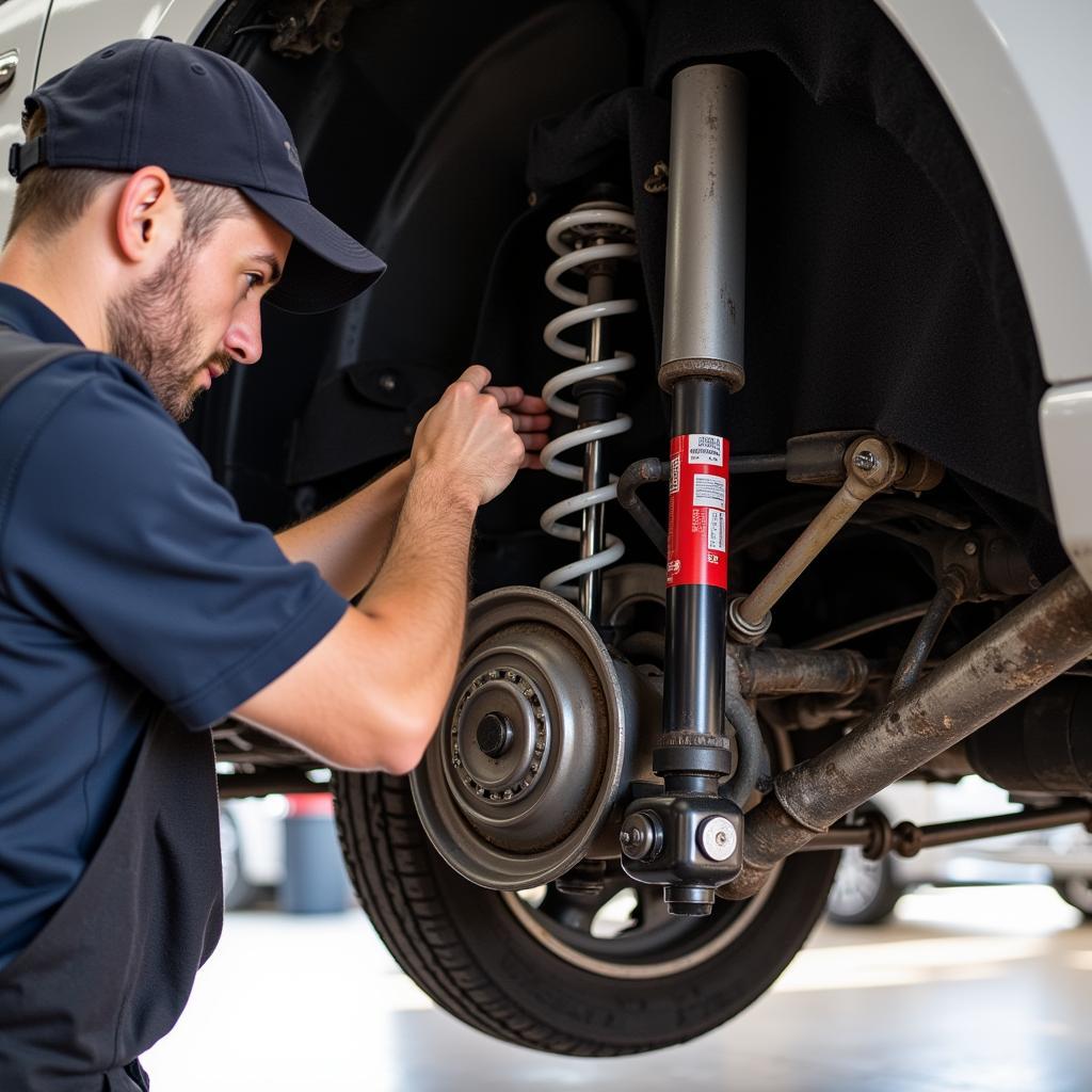 Inspecting Car Suspension at 170,000 Miles