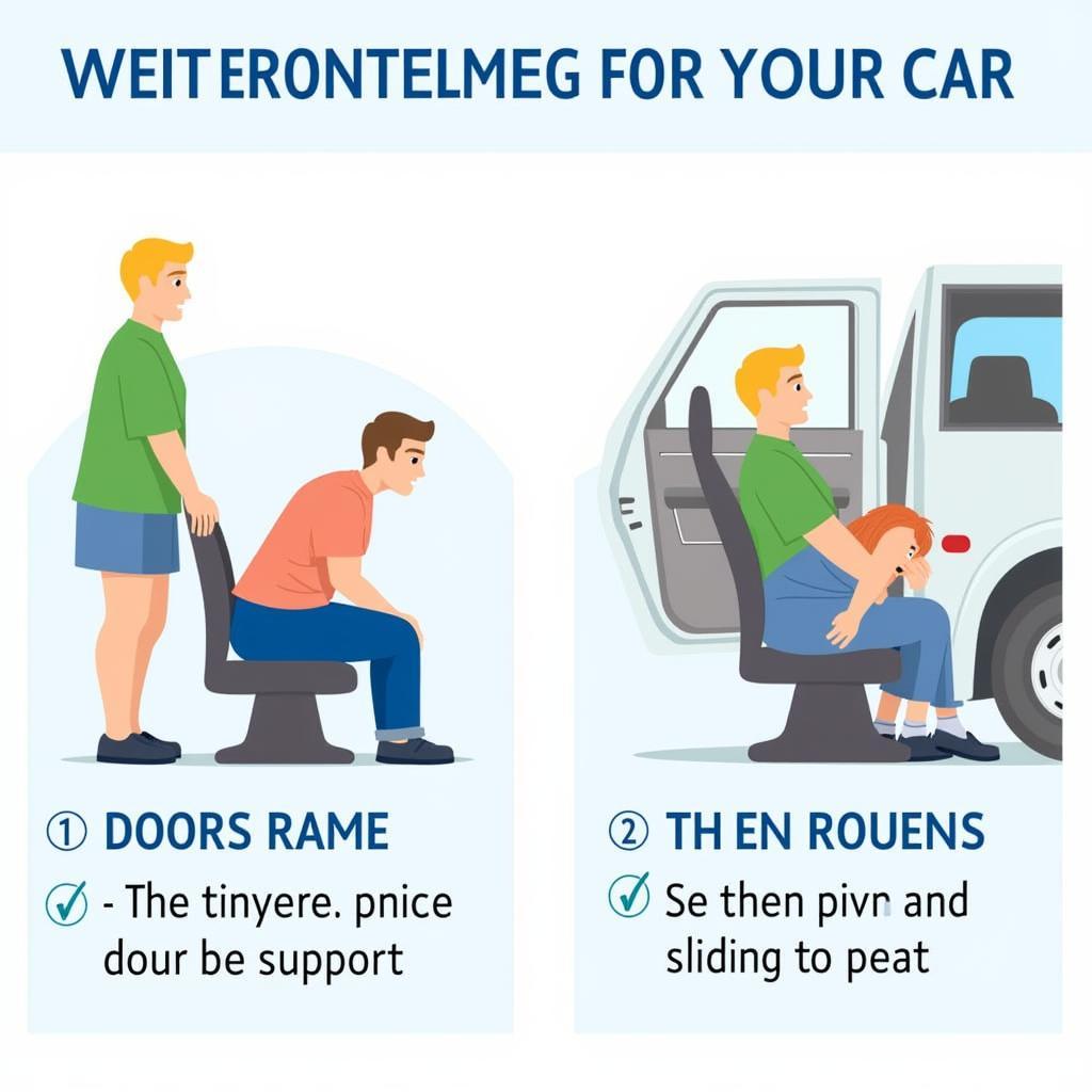 Techniques for entering a car with mobility issues