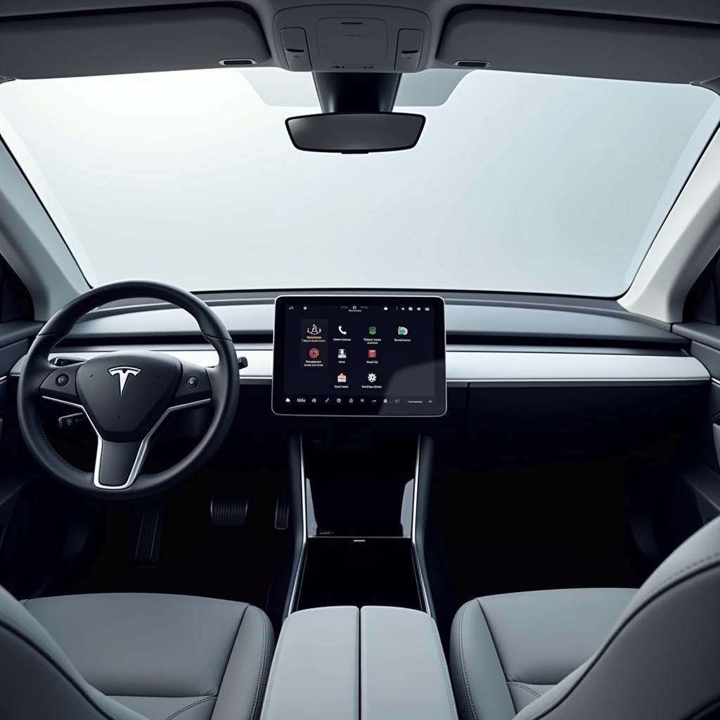 Tesla Interior Dashboard