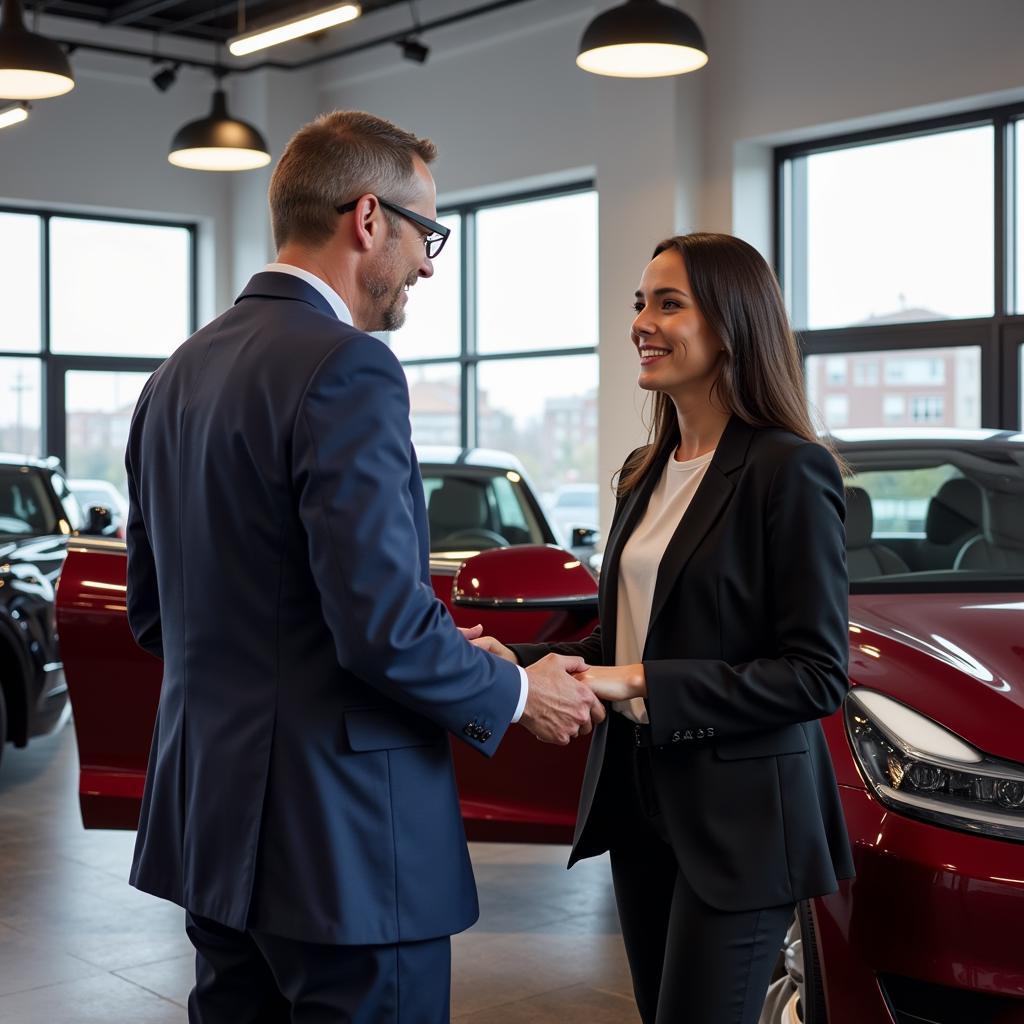 Tesla Owner Visiting a Service Center