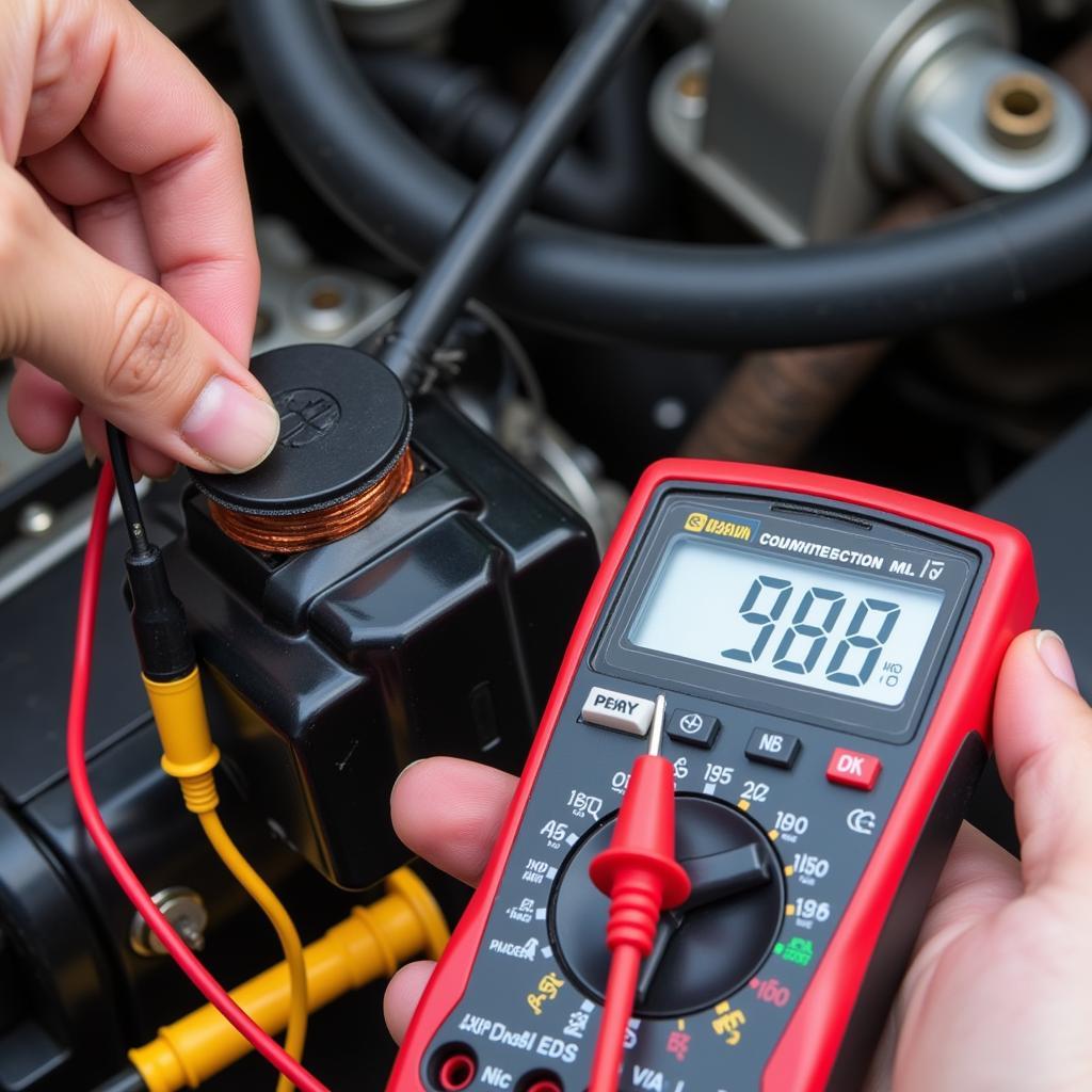 Testing AC Compressor Clutch Coil with Multimeter