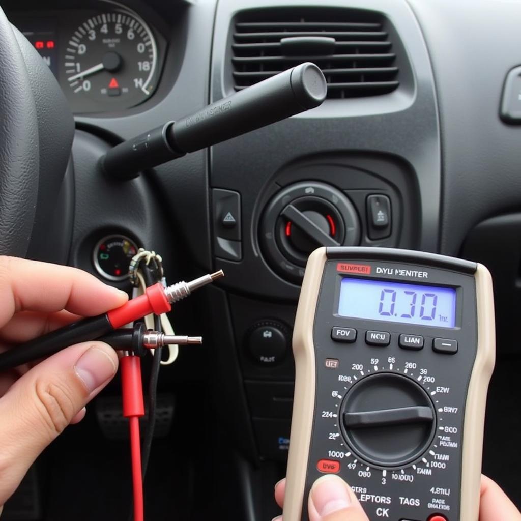 Testing the Blower Switch with Multimeter