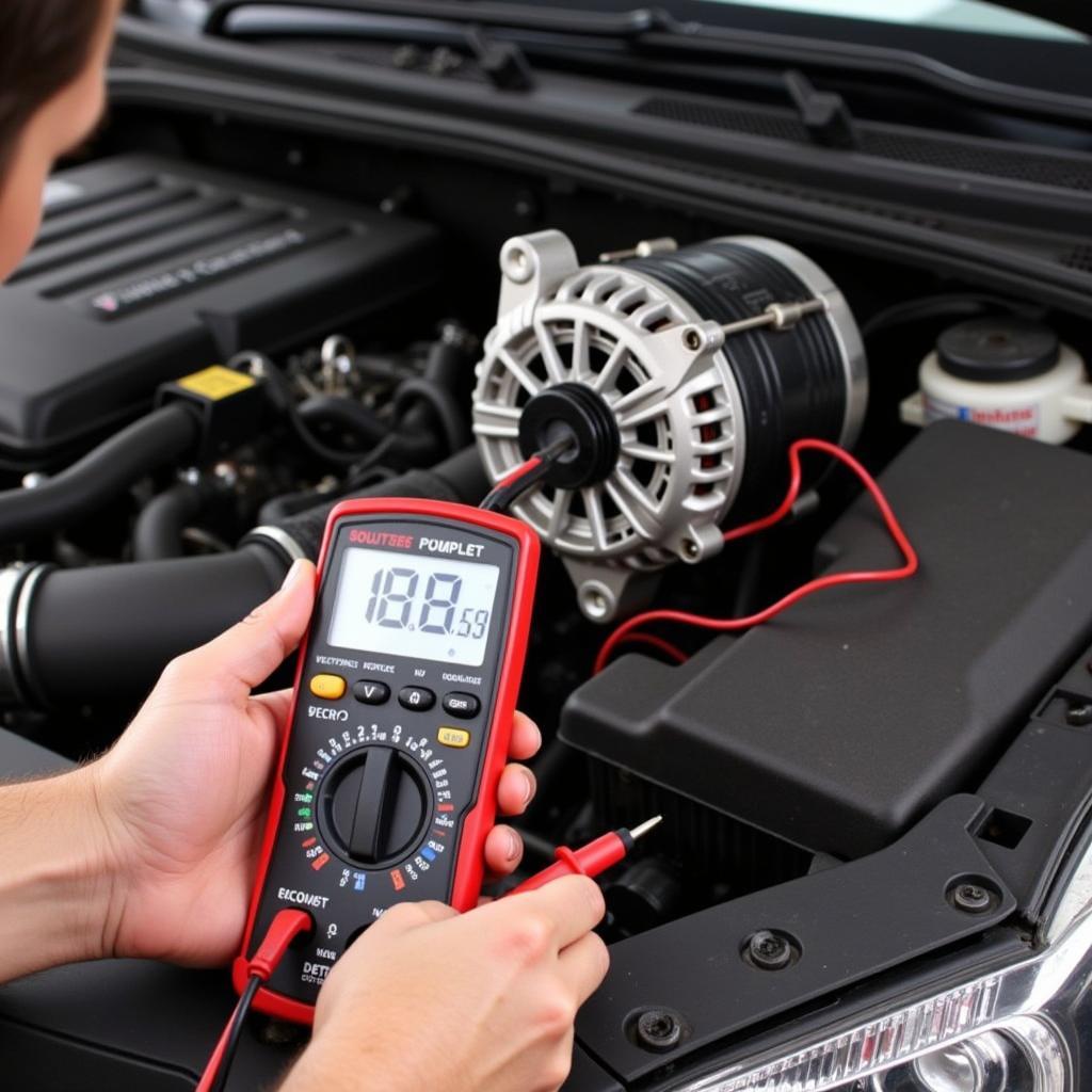 Testing Car Alternator with a Multimeter