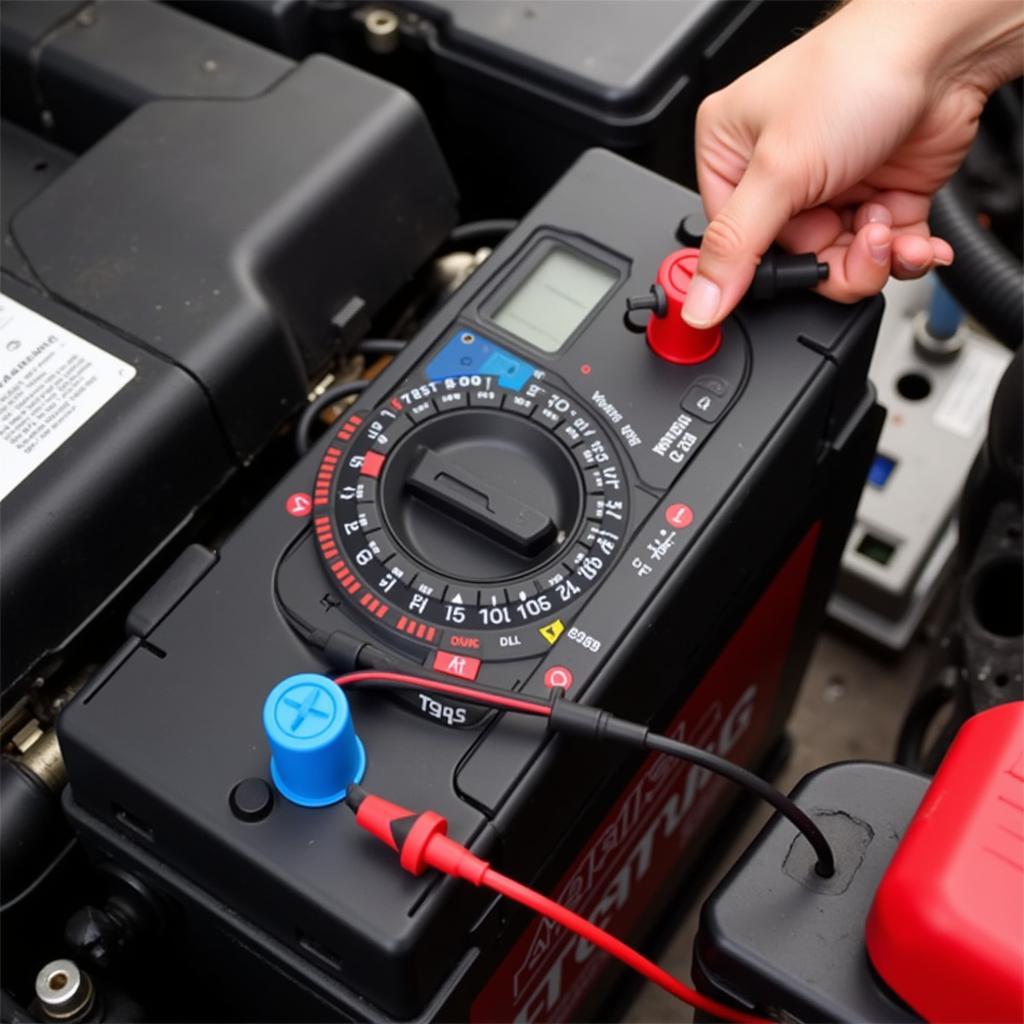 Testing a Car Battery with a Multimeter