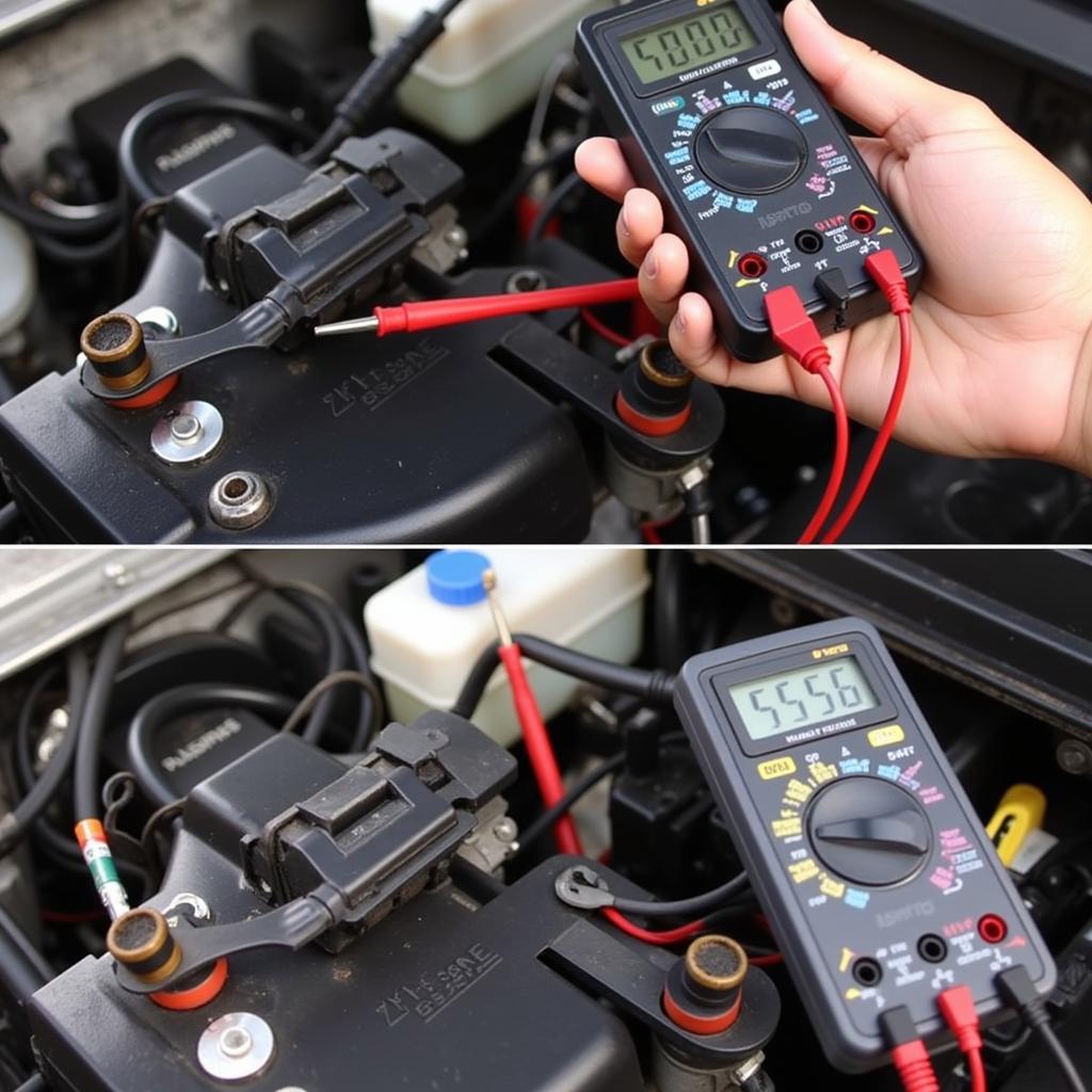 Testing Car Dynamo Output with Multimeter