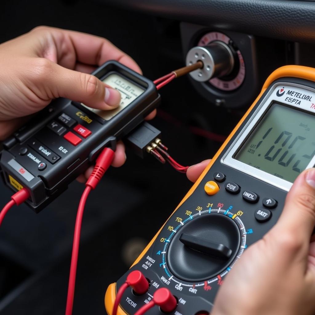 Testing Car Ignition Switch with Multimeter