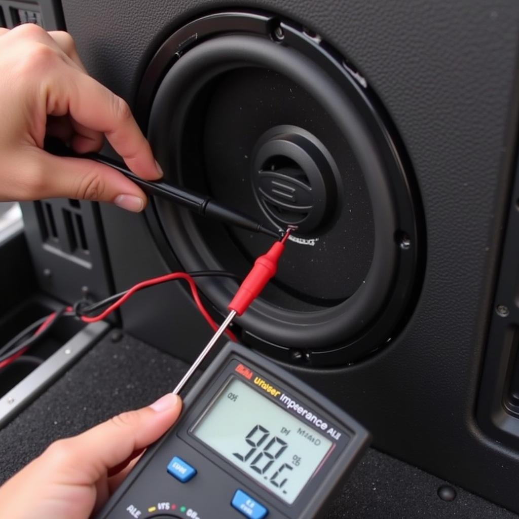 Testing a Car Speaker with a Multimeter