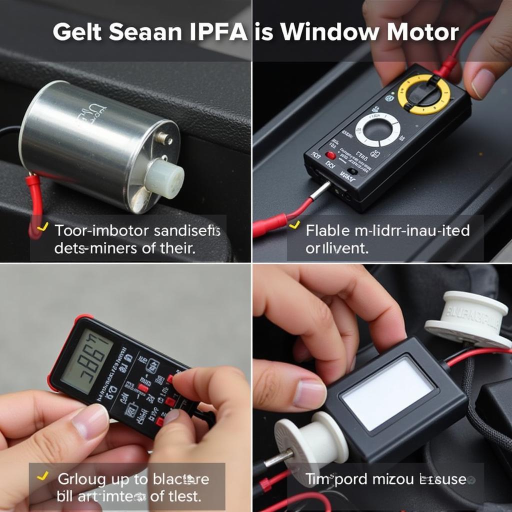 Testing a Car Window Motor Using a Multimeter