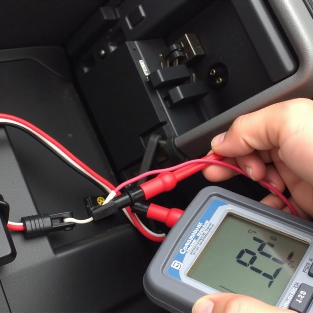 Testing Car Window Switch with Multimeter