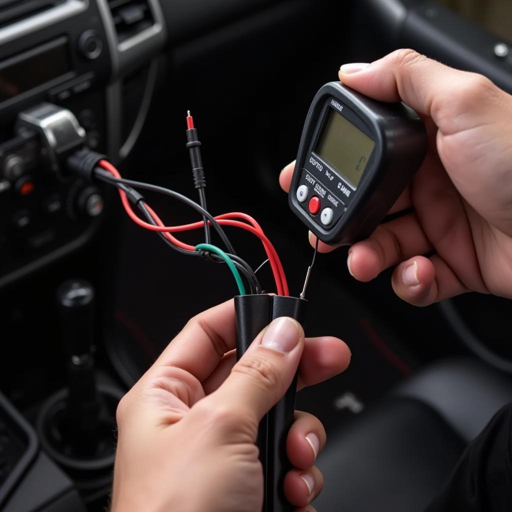 Testing Car Wiring with a Multimeter